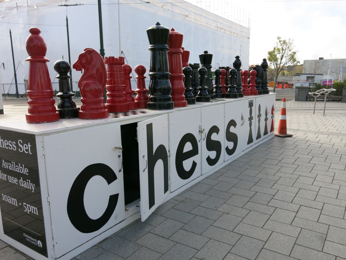 Chess In Cathedral Square Discoverywall Nz