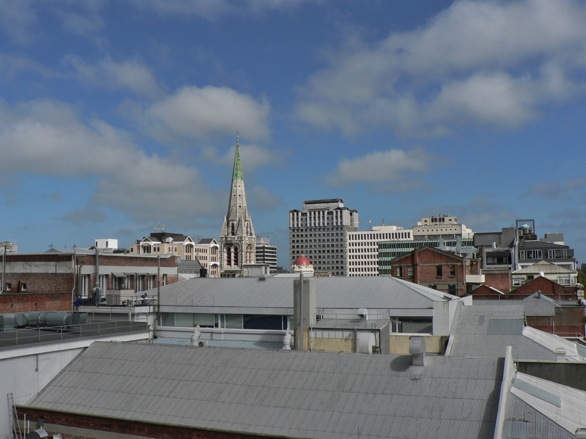 Rooftops Of East Cathedral Square Discoverywall Nz