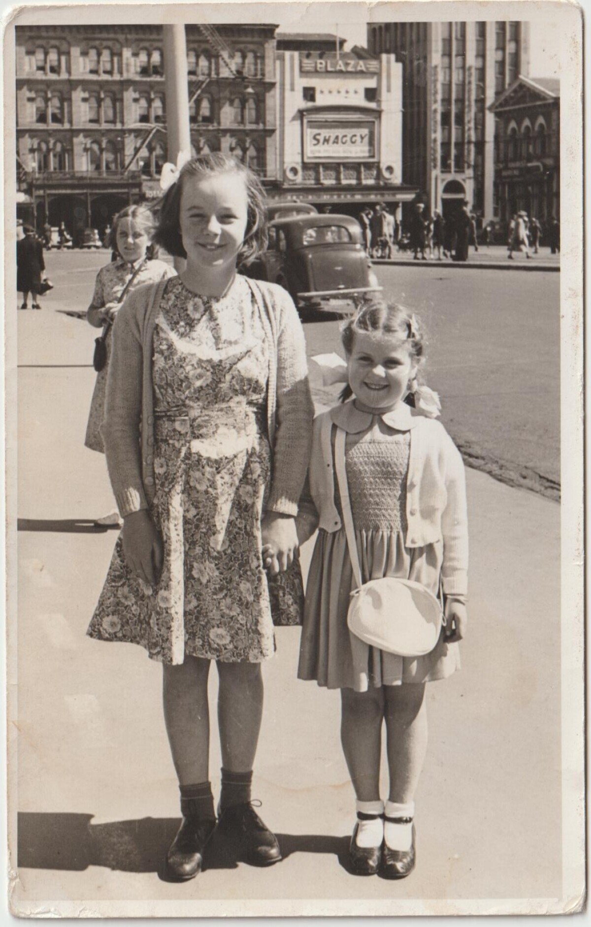 This is us in Cathedral Square in the late 1940's.