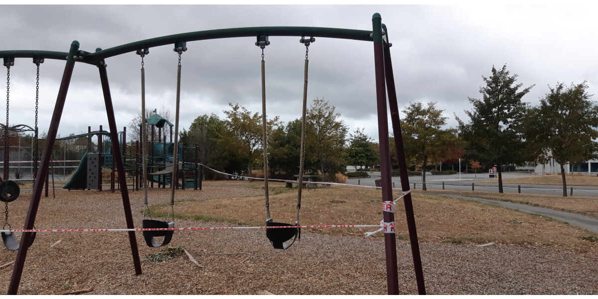 Centennial Park playground during COVID19 lockdown discoverywall.nz