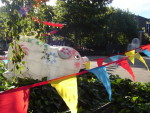 Decorated pig lantern