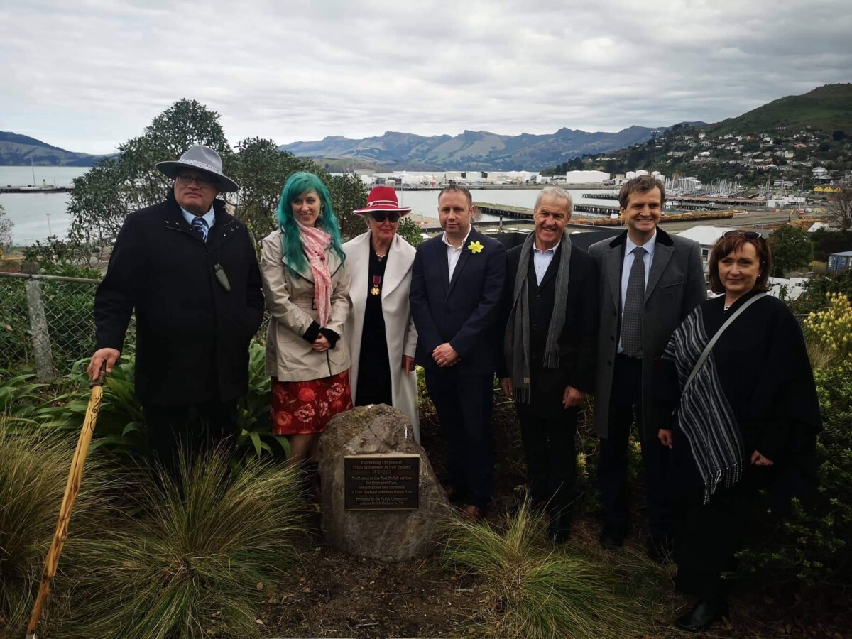 Commemorative Plaque - 150 years of Polish Settlement in NZ