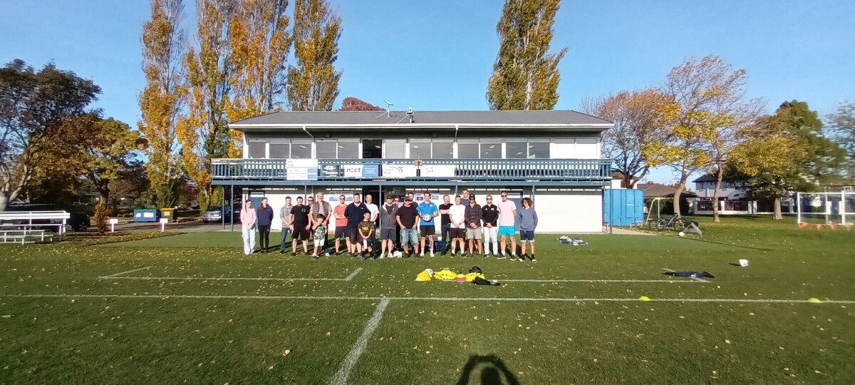 Soccer coaching session at Tulett Park