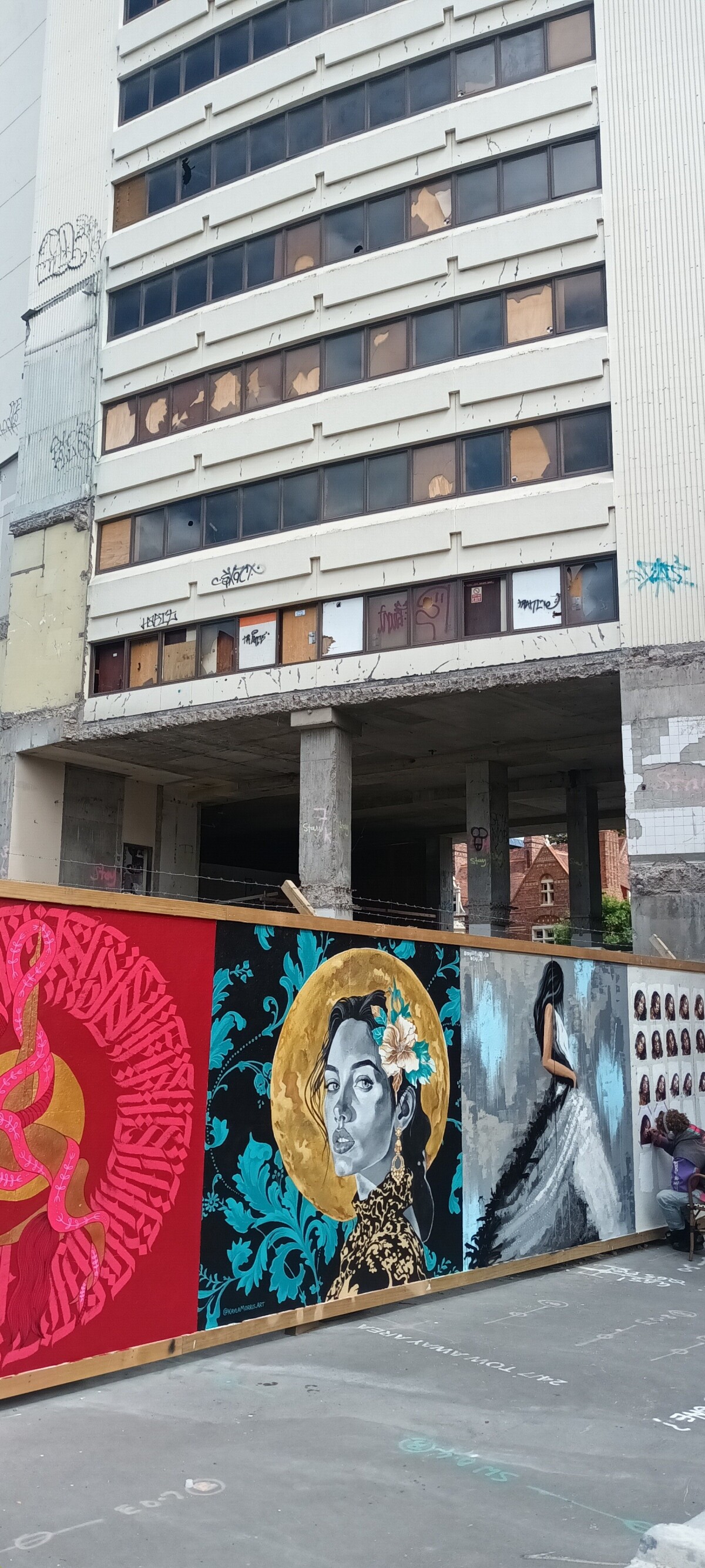 Murals by former Rydges Hotel