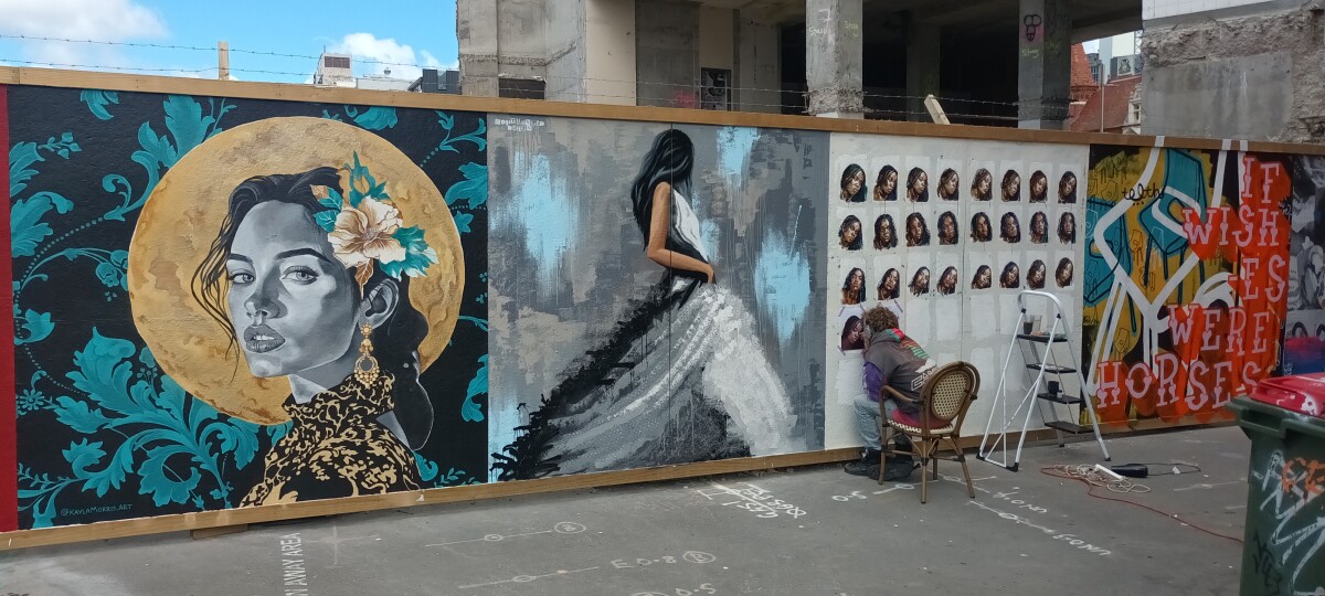Street art near former Rydges Hotel