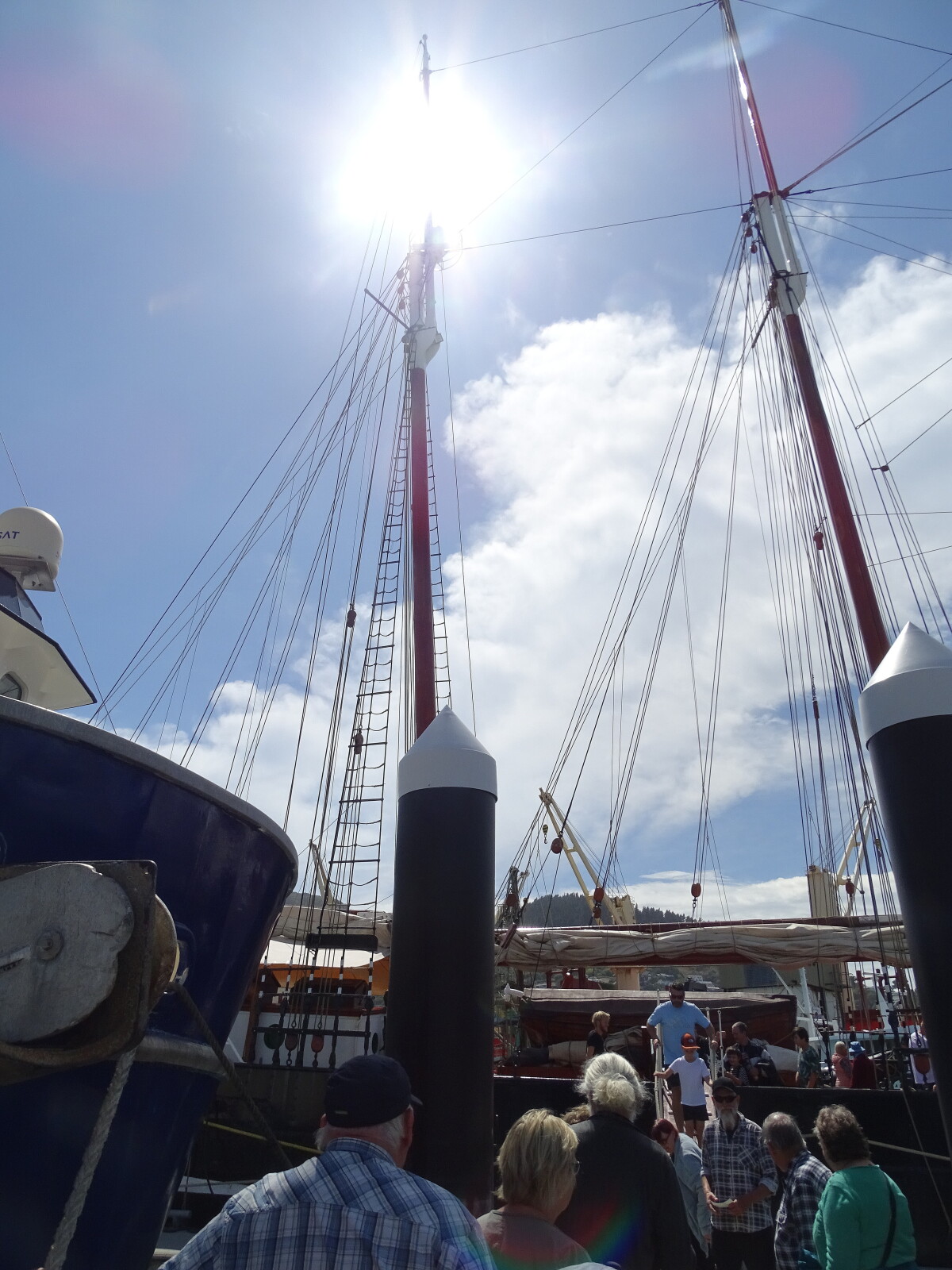 Masts of the tall ship Oosterschelde