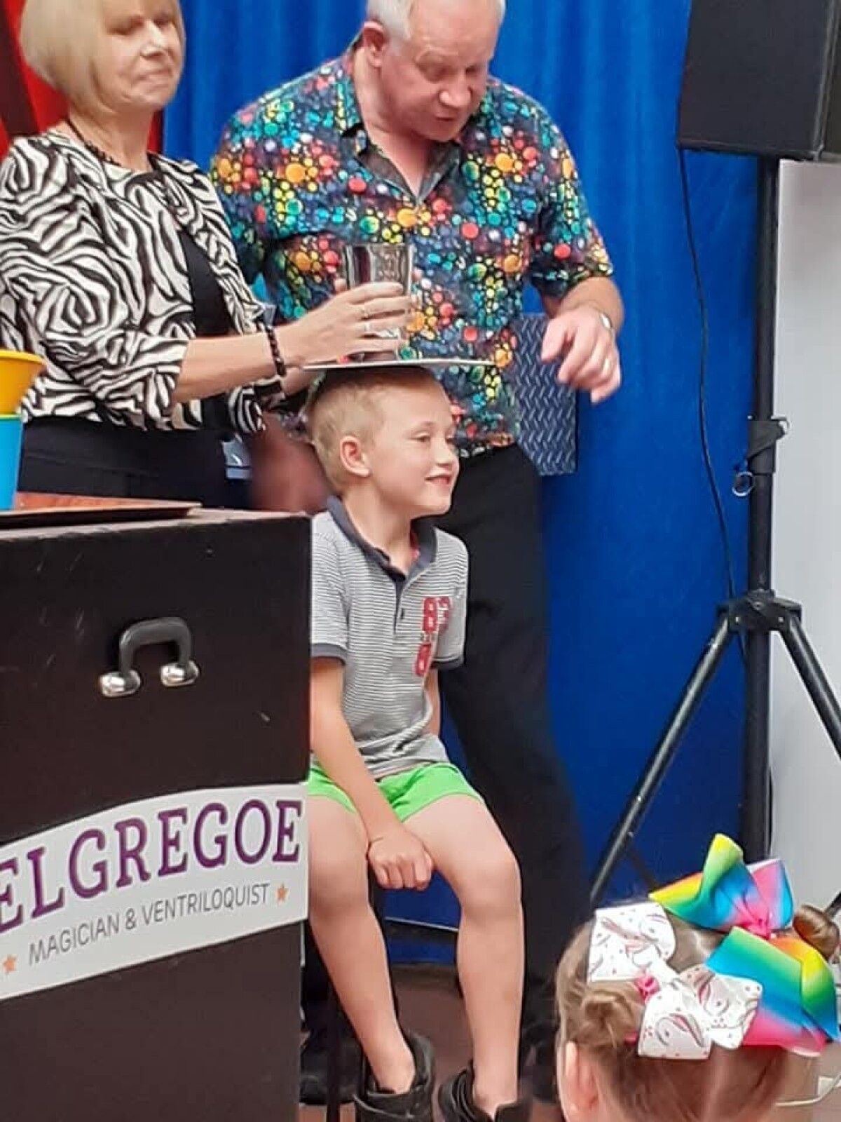 Magic show volunteer