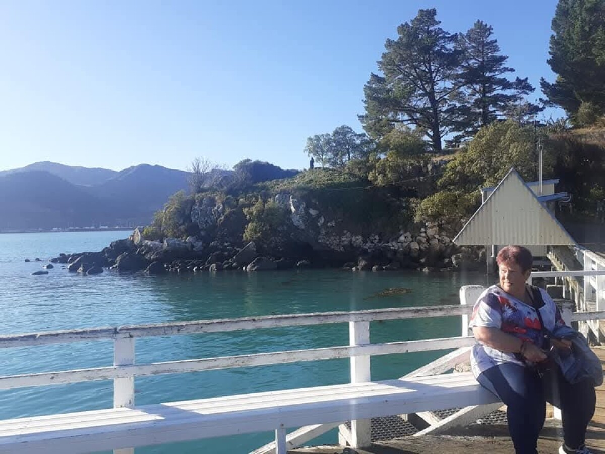 Sitting on Diamond Harbour jetty