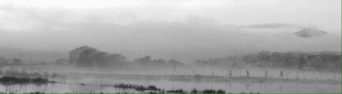 Winter morning after a flood in Halswell