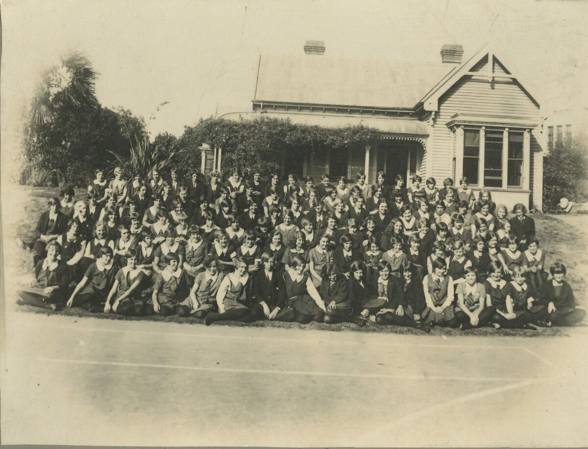 Avonside Girls' High School whole school, 1929