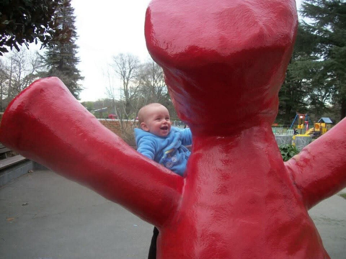 Asher in the Botanic Gardens