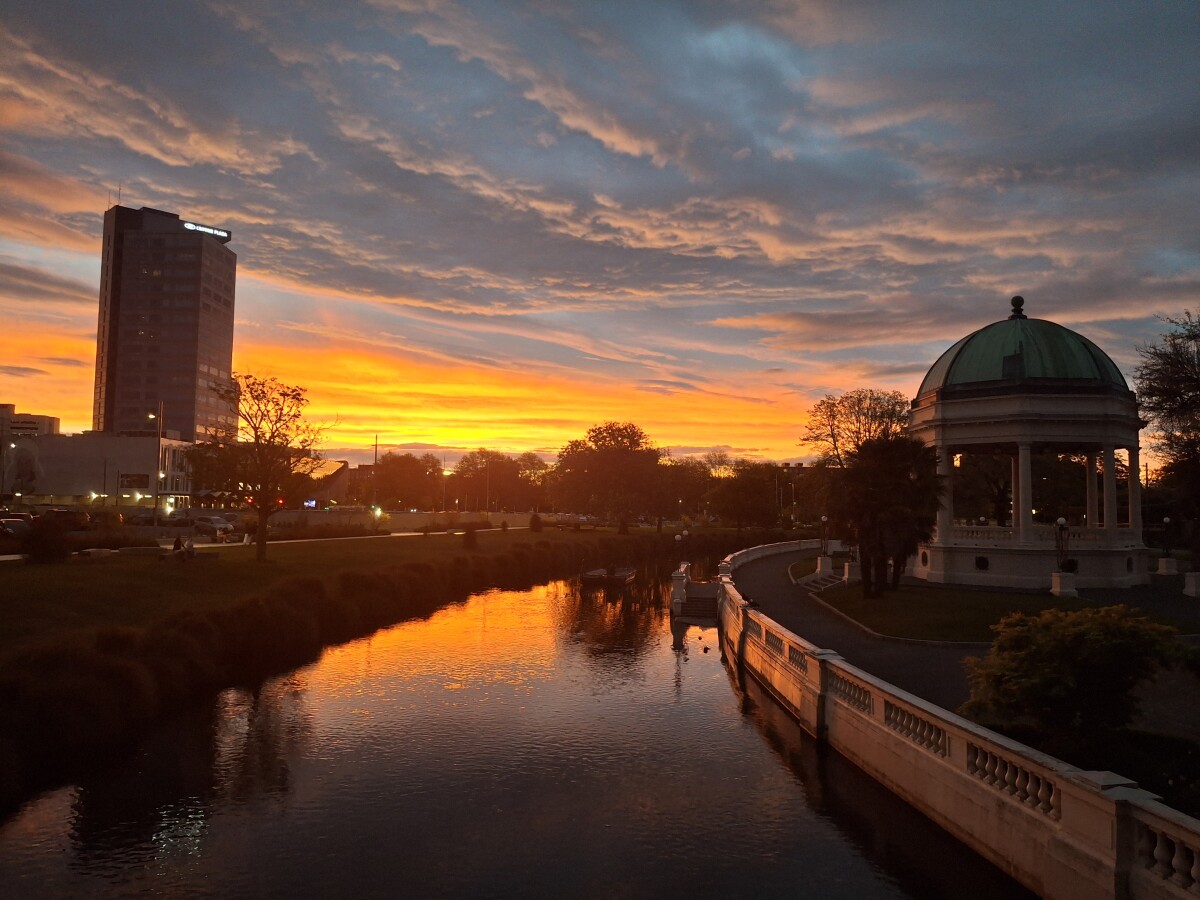 Sunset over the Avon