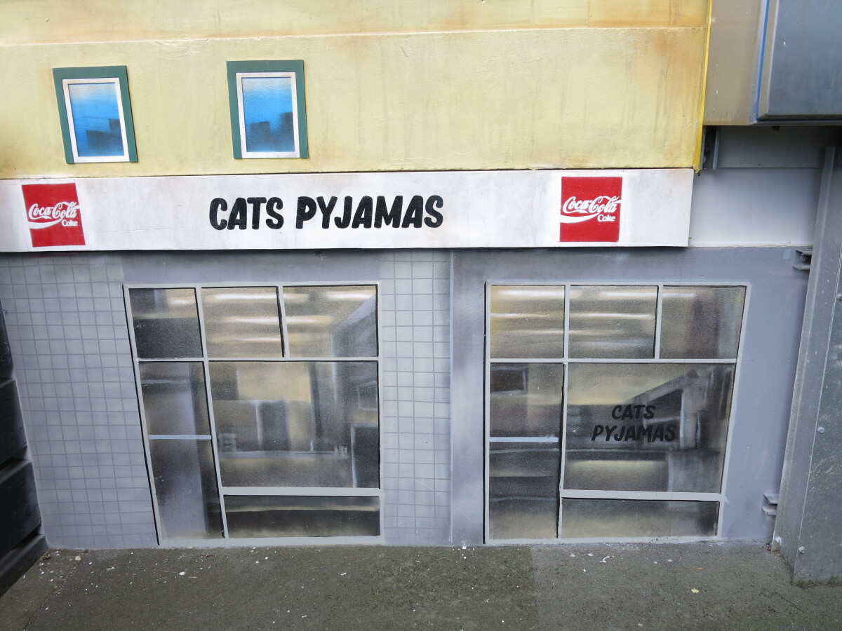 Dog House and Cat’s Pyjamas street art