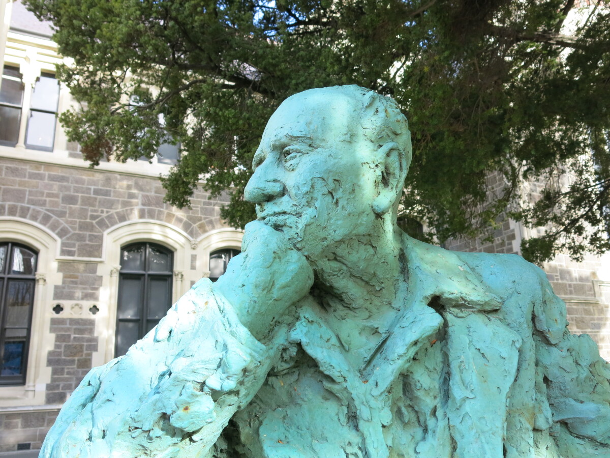 Rewi Alley statue at Arts Centre