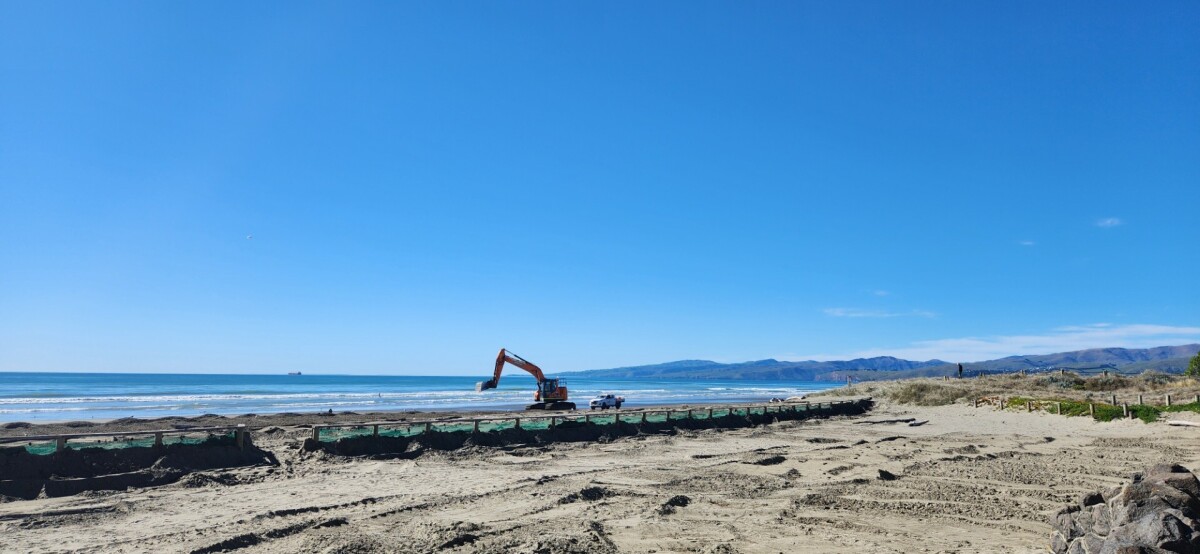 New Brighton beach restoration work