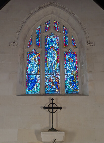 Stained glass window of St Mark's Anglican Church, Opawa