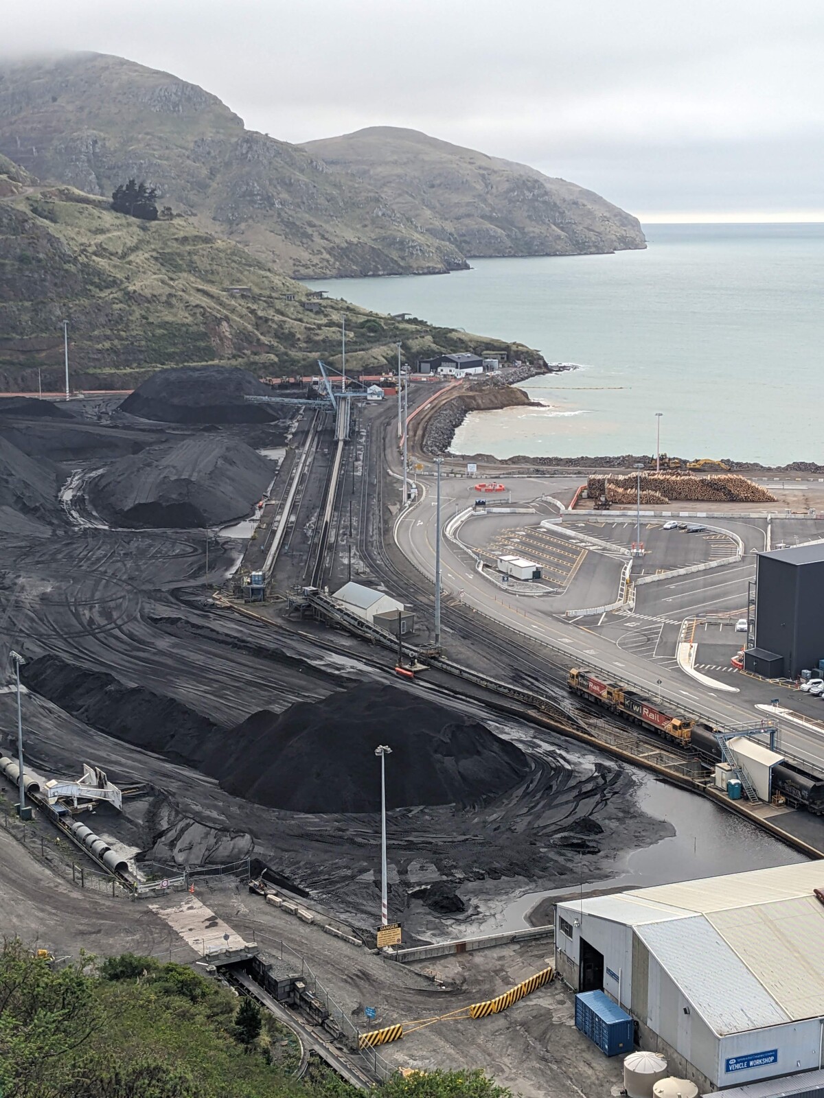 Coal at Lyttelton Port