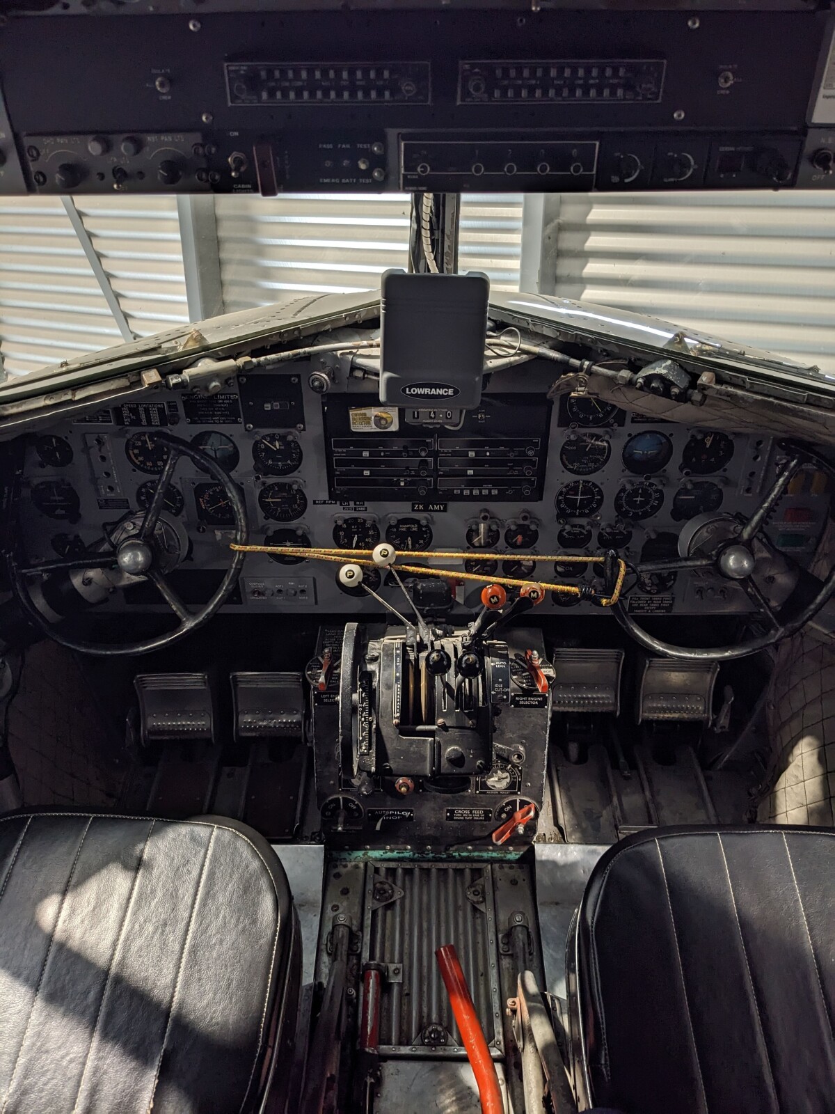 Cockpit of Douglas DC-3 at Ashburton Aviation Museum