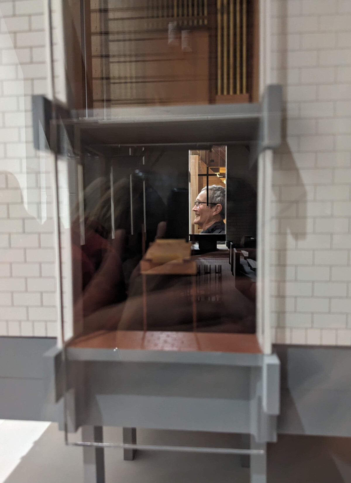 Architectural model of College House chapel