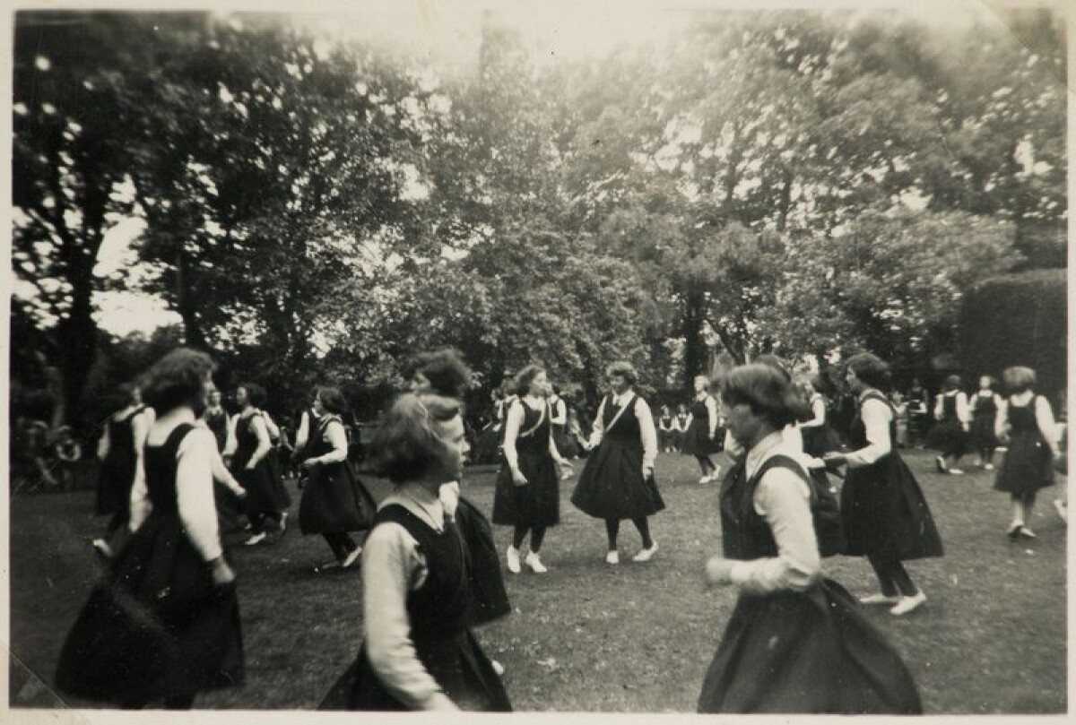 Folk dancing at Villa Maria College