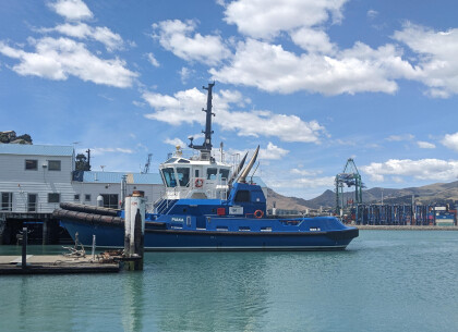 Tugboat Piaka at Lyttelton Port