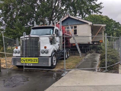 Removal of old library in Opawa
