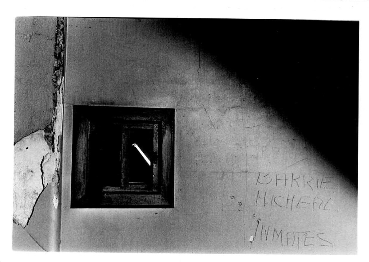 Inside Sunnyside Hospital, graffiti left by past residents