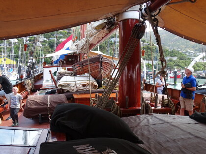 On-deck aboard the Oosterschelde