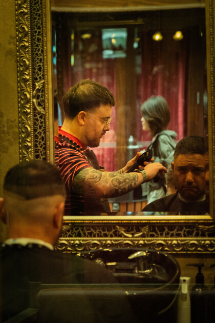 Fresh cut at the barbers