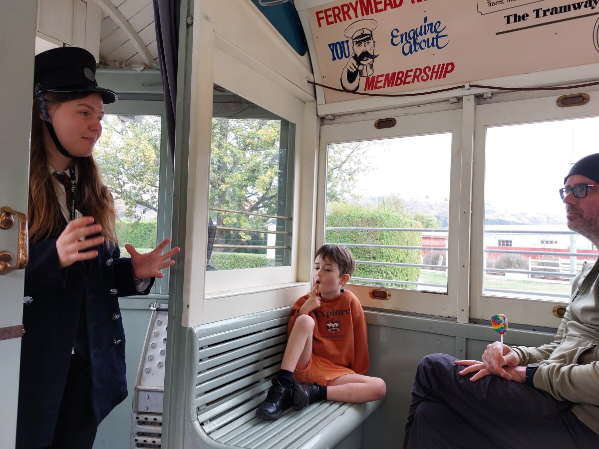Aboard Tram 236, Ferrymead Heritage Park
