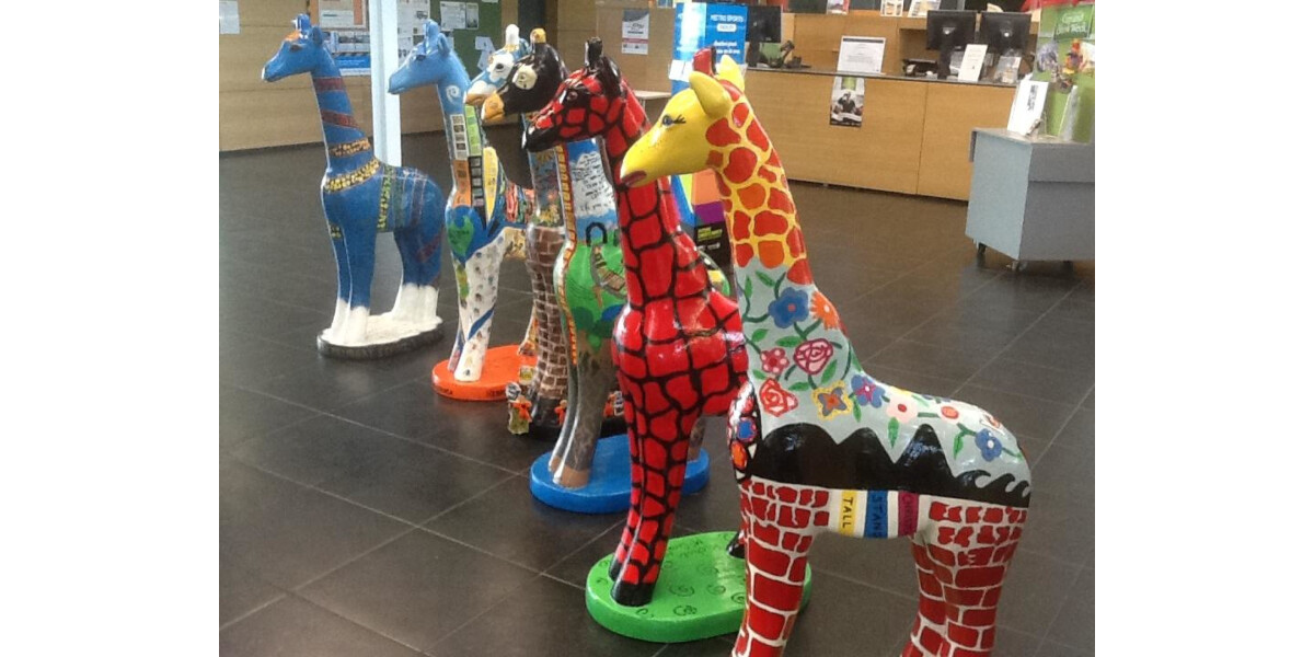 South Library giraffes | discoverywall.nz