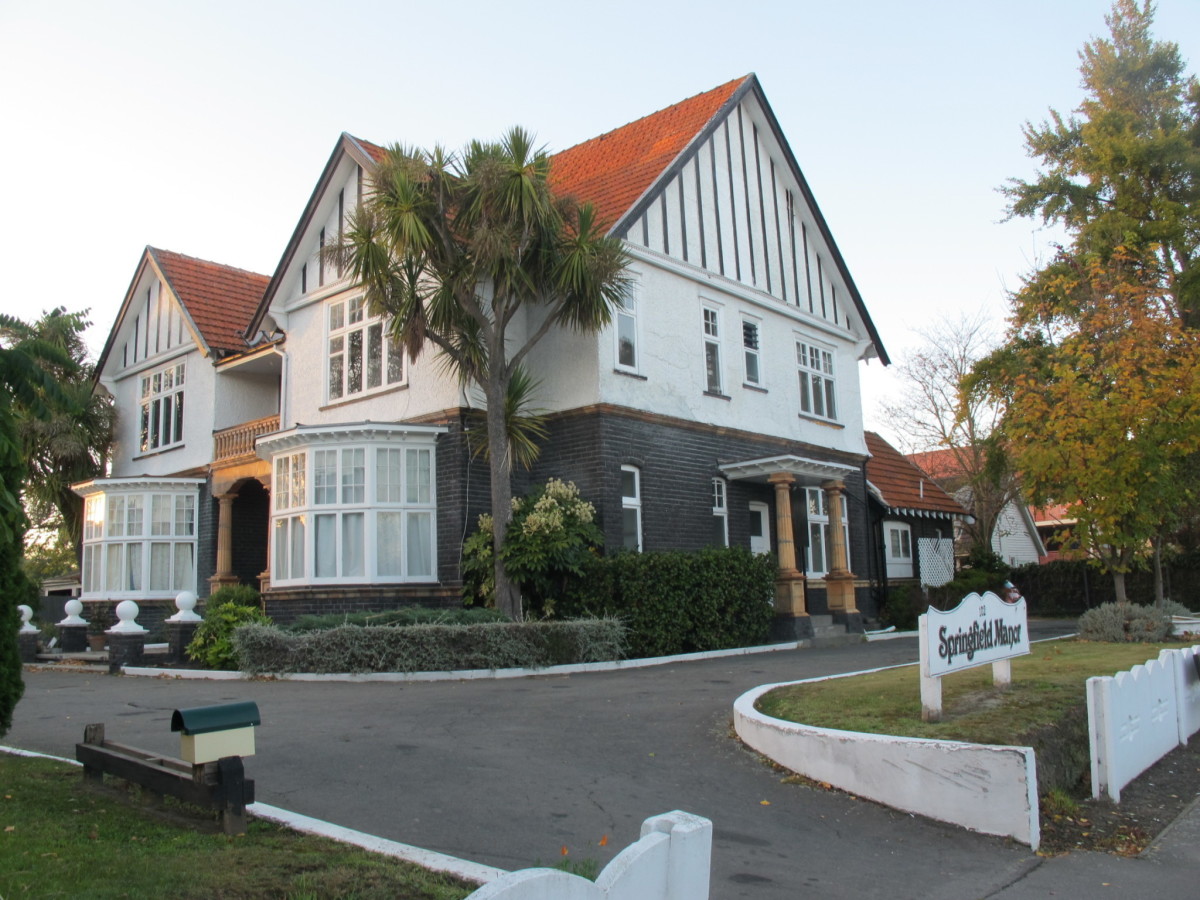 Springfield Manor, Springfield Road discoverywall.nz