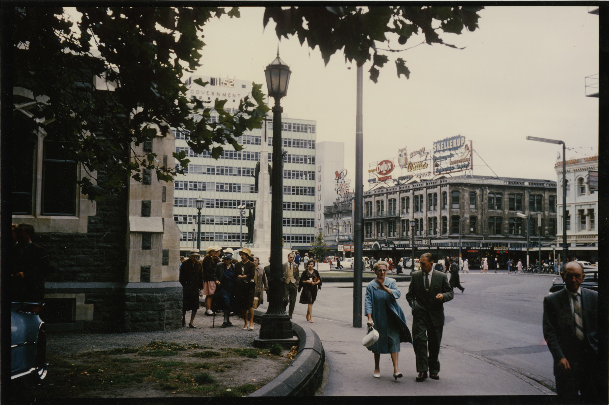 Cathedral Square and Woodwards Corner. 1965. 