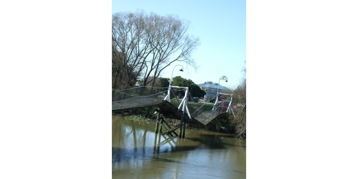 Kaiapoi bridge damaged in September earthquake discoverywall.nz