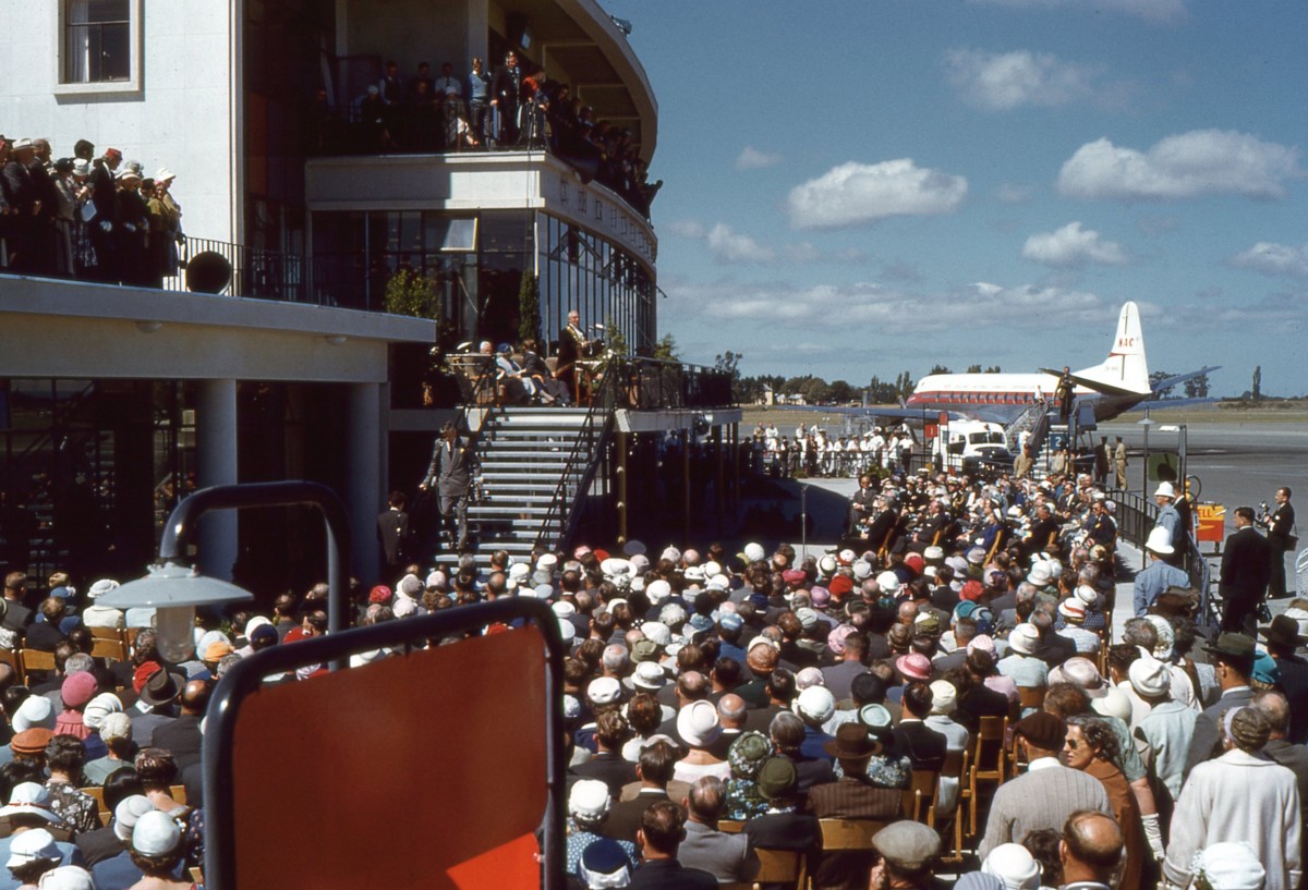Opening Day of the new Terminal Building discoverywall.nz