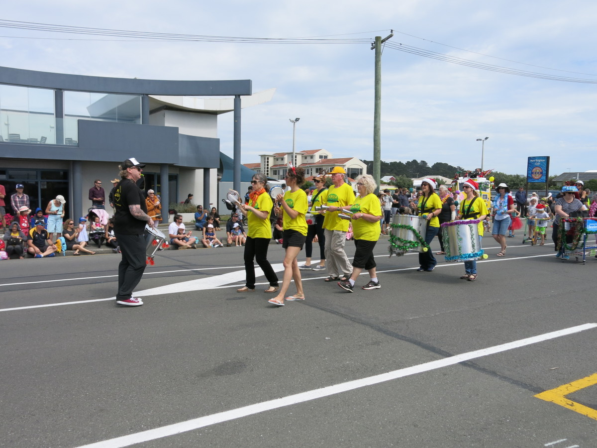 New Brighton Christmas Parade Library and Salsa Band