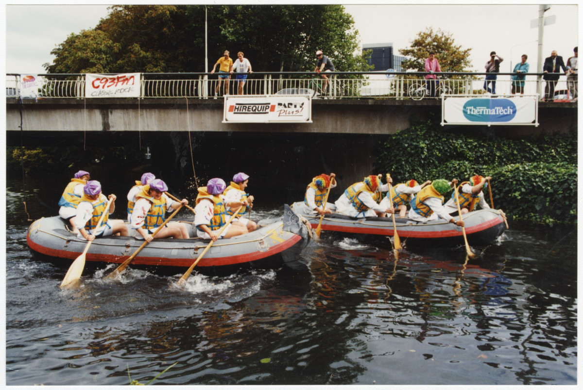 Raft race along the Avon River | discoverywall.nz